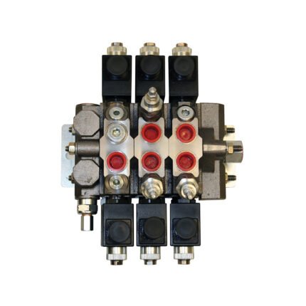 Buyers Products 3-Way Sectional Valve, GPM 11, Working Port 1/2 in, Max. PSI 3600, Model# HVE344PB