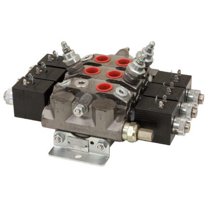 Buyers Products 4-Way Sectional Valve, GPM 11, Working Port 1/2 in, Max. PSI 3600, Model# HVE4PR